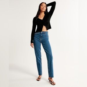 Abercrombie & Fitch curve love 90s straight ultra high rise jeans